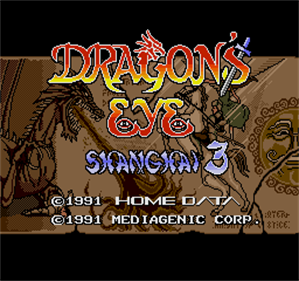 Dragon's Eye Plus: Shanghai III - Screenshot - Game Title Image