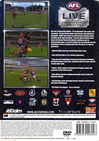 AFL Live: Premiership Edition - Box - Back Image