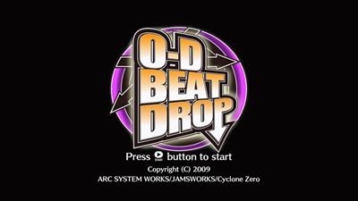 0-D Beat Drop - Screenshot - Game Title Image