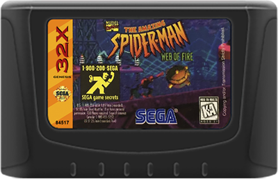 The Amazing Spider-Man: Web of Fire - Cart - Front Image