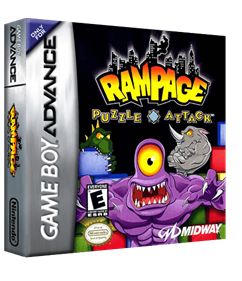 Rampage Puzzle Attack - Box - 3D Image