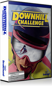 Downhill Challenge (Brøderbund Software) - Box - 3D Image