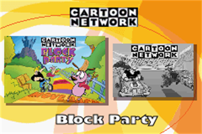 2 Games in 1: Cartoon Network Block Party / Cartoon Network Speedway - Screenshot - Game Select