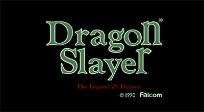 Dragon Slayer: The Legend of Heroes - Screenshot - Game Title Image