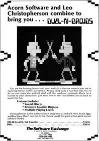 Duel-N-Droids - Advertisement Flyer - Front Image