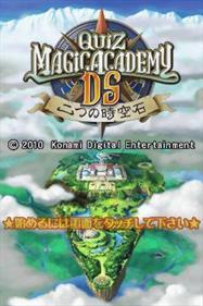 Quiz Magic Academy DS: Futatsu no Jikuuseki - Screenshot - Game Title Image
