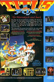 Titus the Fox - Advertisement Flyer - Front Image