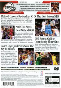 NBA ShootOut 2004 - Box - Back Image