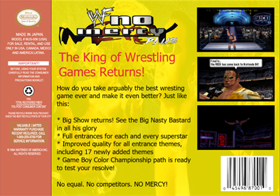 WWF No Mercy Plus - Fanart - Box - Back Image