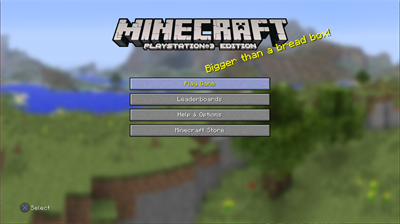 Minecraft: PlayStation 3 Edition - Screenshot - Game Title Image