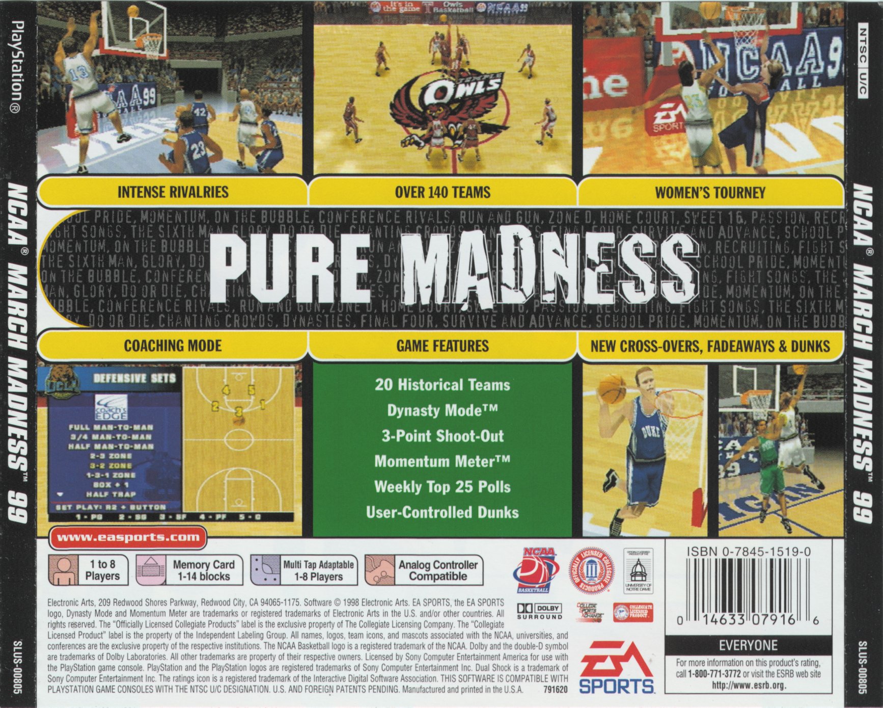 NCAA March Madness 99 Images LaunchBox Games Database