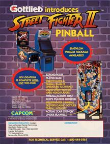 Street Fighter II - Advertisement Flyer - Back Image
