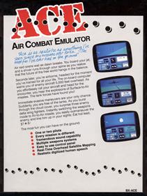 ACE: Air Combat Emulator - Box - Back Image