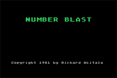 Number Blast - Screenshot - Game Title Image