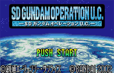 SD Gundam: Operation U.C. - Screenshot - Game Title Image
