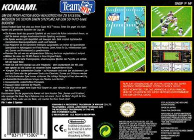 NFL Football - Box - Back Image