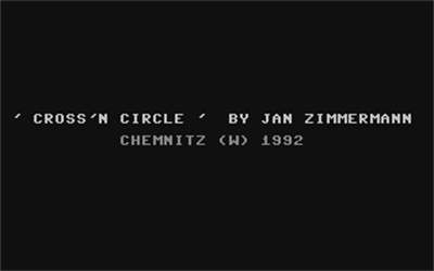 Cross'n Circle - Screenshot - Game Title Image