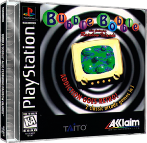 Bubble Bobble also featuring Rainbow Islands - Box - 3D Image