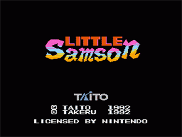 Little Samson - Screenshot - Game Title Image