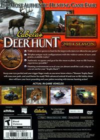 Cabela's Deer Hunt: 2004 Season - Box - Back Image