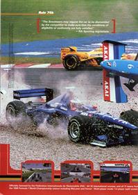 Formula 1 98 - Advertisement Flyer - Front Image