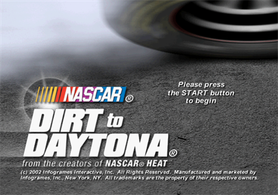 NASCAR: Dirt to Daytona - Screenshot - Game Title Image