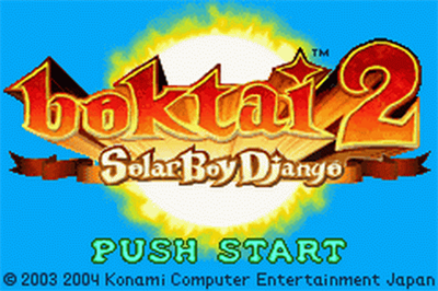 Boktai 2: Solar Boy Django - Screenshot - Game Title Image