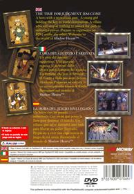 Shadow Hearts - Box - Back Image