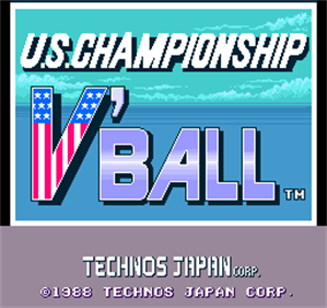 U.S. Championship V'Ball - Screenshot - Game Title Image