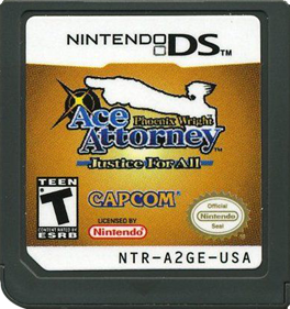 Phoenix Wright: Ace Attorney: Justice for All - Cart - Front Image