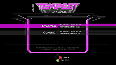 Tempest - Screenshot - Game Select Image
