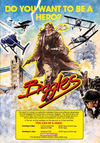 Biggles - Advertisement Flyer - Front