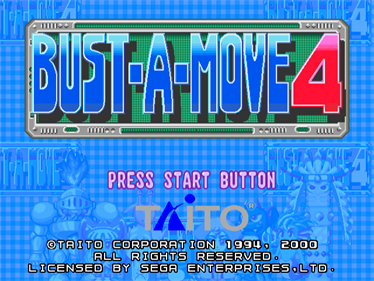 Bust-A-Move 4 - Screenshot - Game Title Image