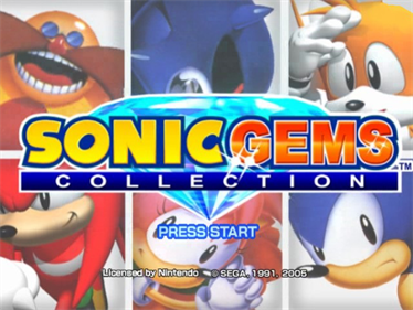Sonic Gems Collection - Screenshot - Game Title Image