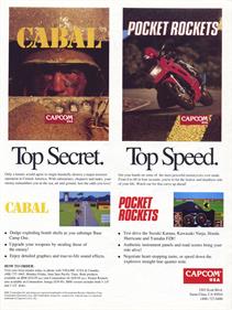 Cabal (Capcom) - Advertisement Flyer - Front Image