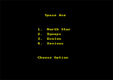 Space Ace (Star Games) - Screenshot - Game Select Image