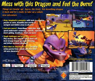 Spyro 2: Ripto's Rage! - Box - Back Image