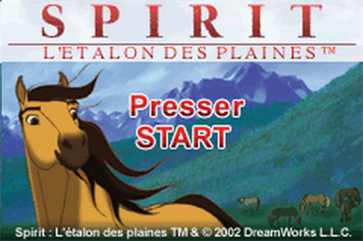 Spirit: Stallion of the Cimarron - Screenshot - Game Title Image