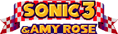 Sonic 3 & Amy Rose - Clear Logo Image