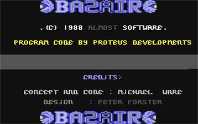 Bazair - Screenshot - Game Title Image