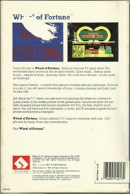Wheel of Fortune (1987) - Box - Back Image