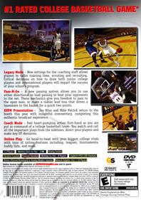 ESPN College Hoops 2K5 - Box - Back Image