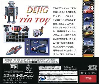 Dejig Tin Toy - Box - Back Image