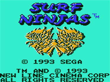 Surf Ninjas - Screenshot - Game Title Image