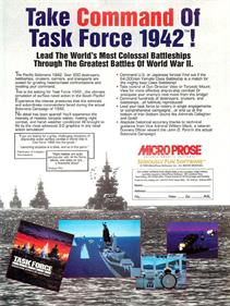 Task Force 1942: Surface Naval Action in the South Pacific - Advertisement Flyer - Front Image