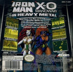 Iron Man / X-O Manowar in Heavy Metal - Box - Back Image