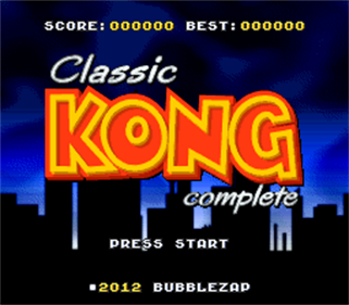 Classic Kong Complete - Screenshot - Game Title Image