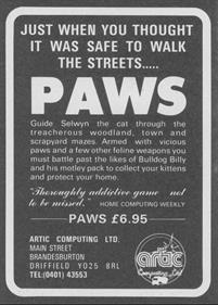 Paws - Advertisement Flyer - Front Image