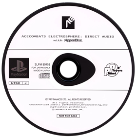 Ace Combat 3: Electrosphere: Direct Audio with AppenDisc - Disc Image