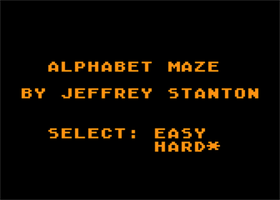 Alphabet Maze - Screenshot - Game Title Image